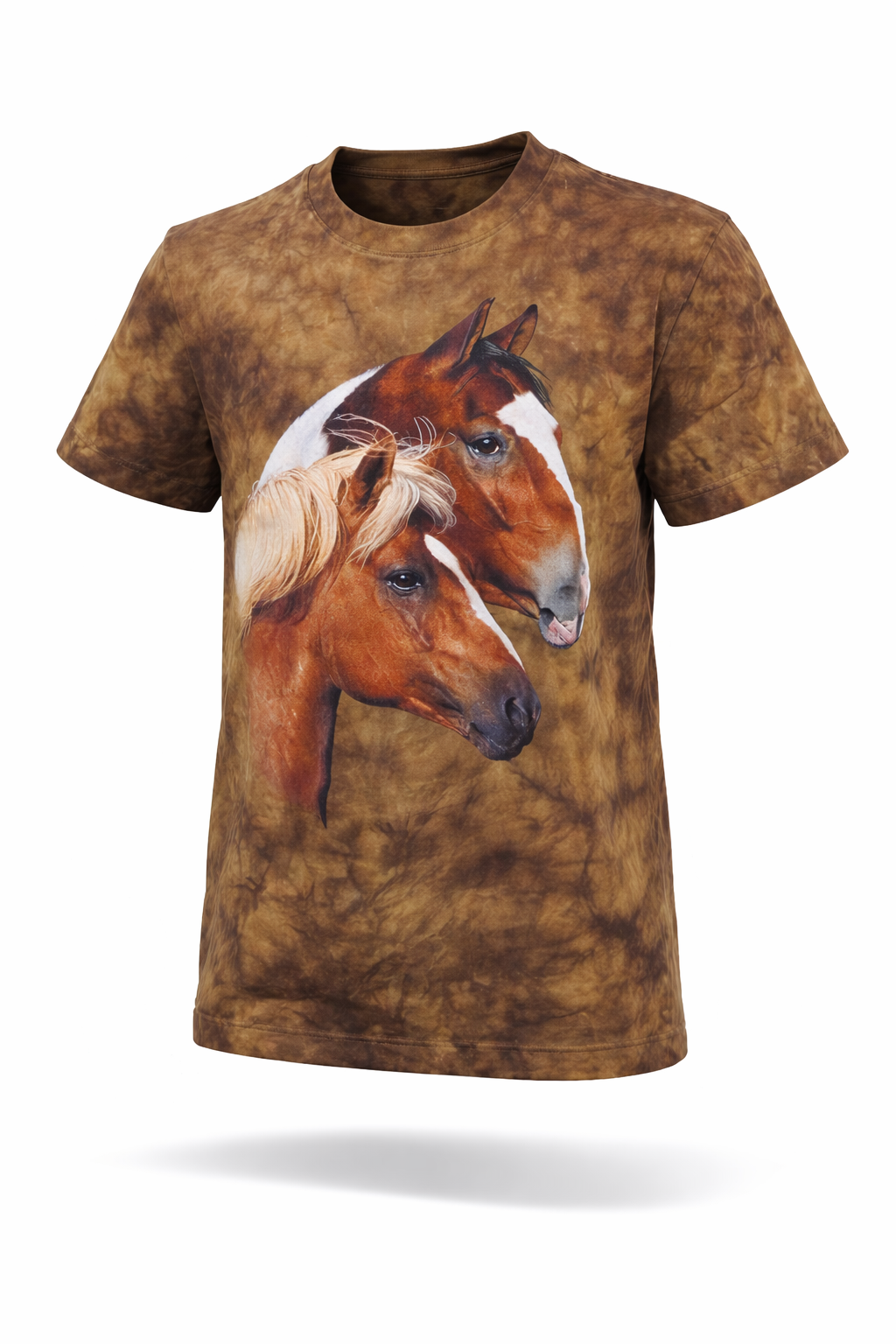 Kinder T-Shirt Pferd Braun