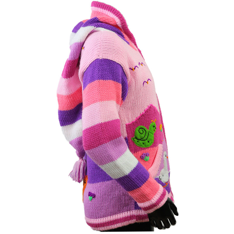 Peruanische Anden Kinderweste Rosa