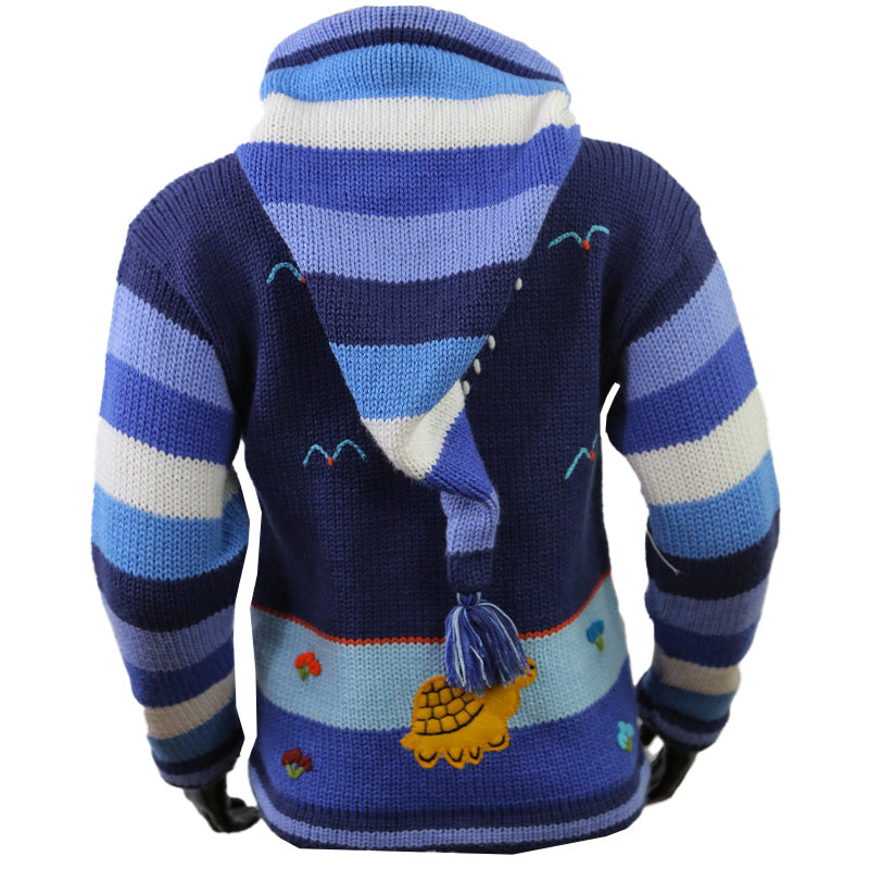 Peruanische Anden Kinderweste Blau