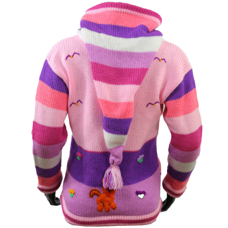 Peruanische Anden Kinderweste Rosa