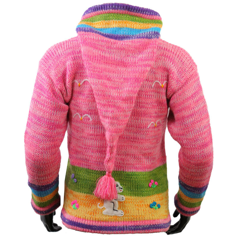 Peruanische Anden Kinderweste Pink