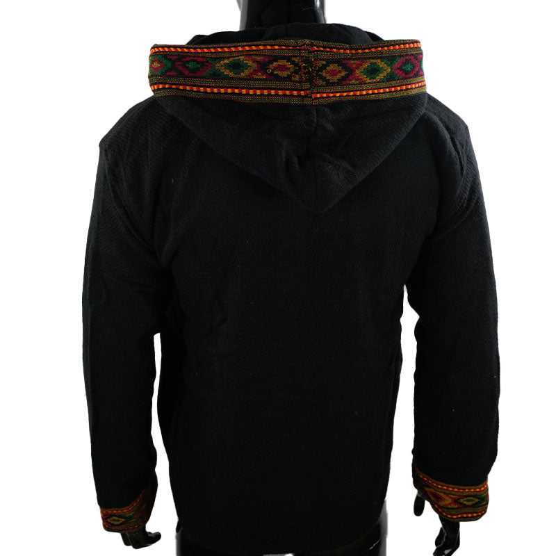 Boho Ethno Jacke Schwarz