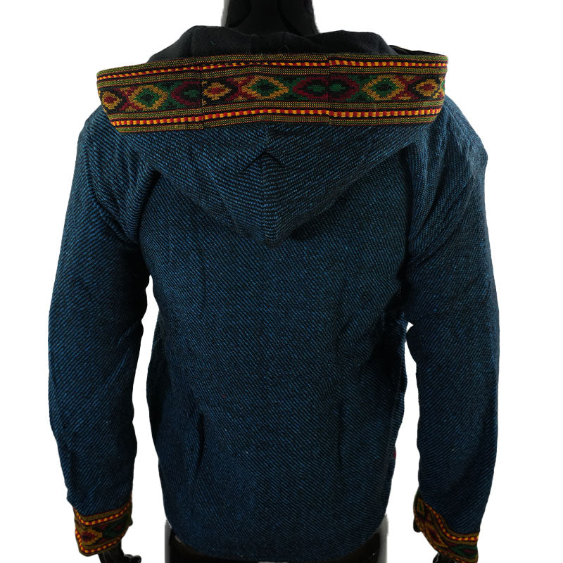Boho Ethno Jacke Dunkelblau