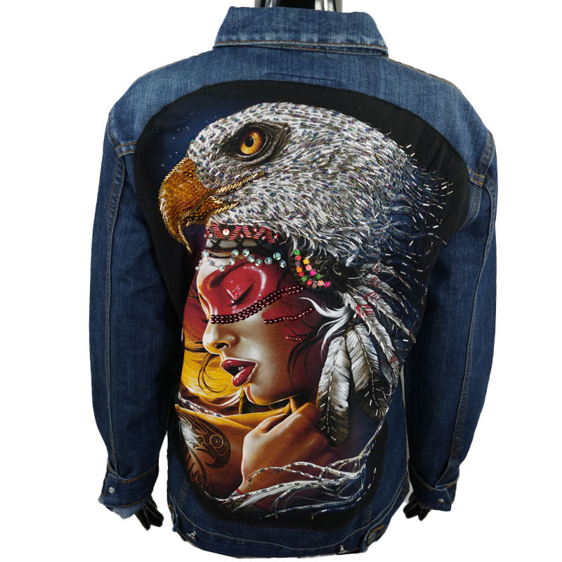 Jeansjacke “Seele des Adlers”