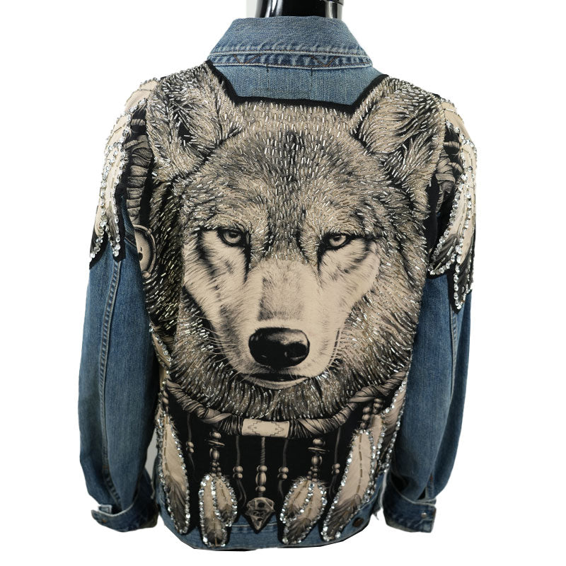 Jeansjacke “Wächter des Traumes”