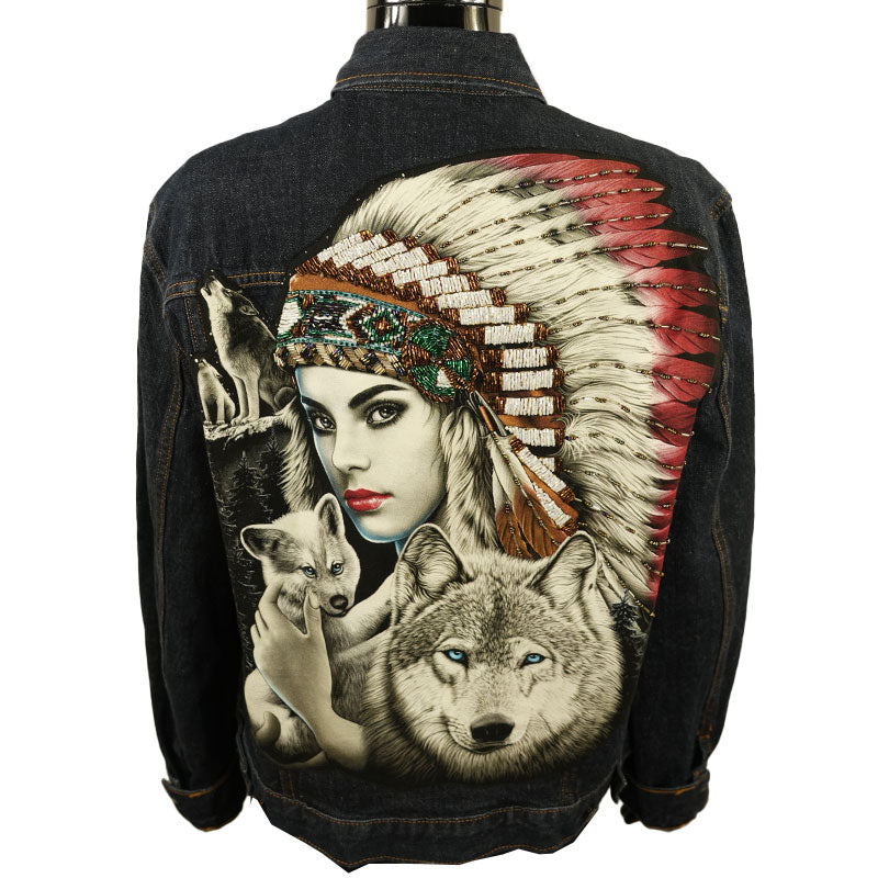 Jeansjacke “Spirit der Verbundenheit”