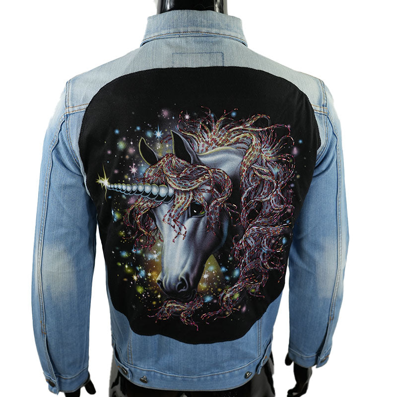Jeansjacke “Sternenleuchten des Einhorns”