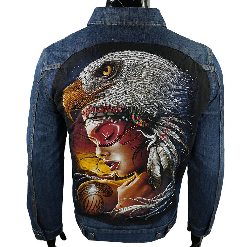 Jeansjacke “Blick des Raubvogels”