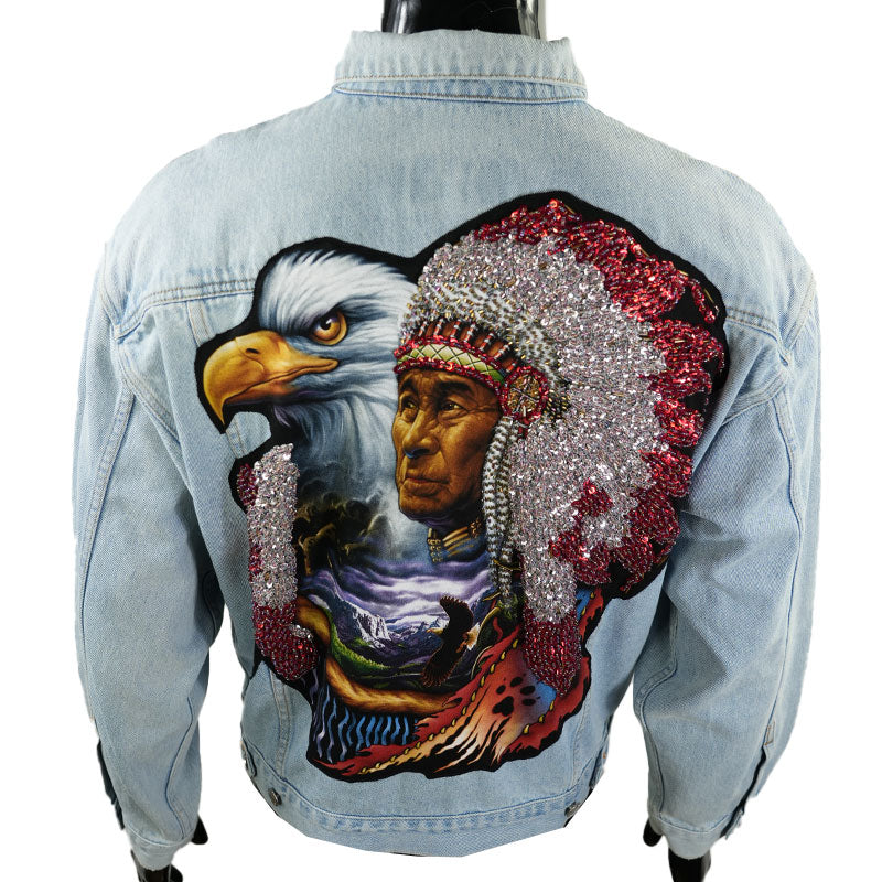 Jeansjacke “Wächter der Weisheit”