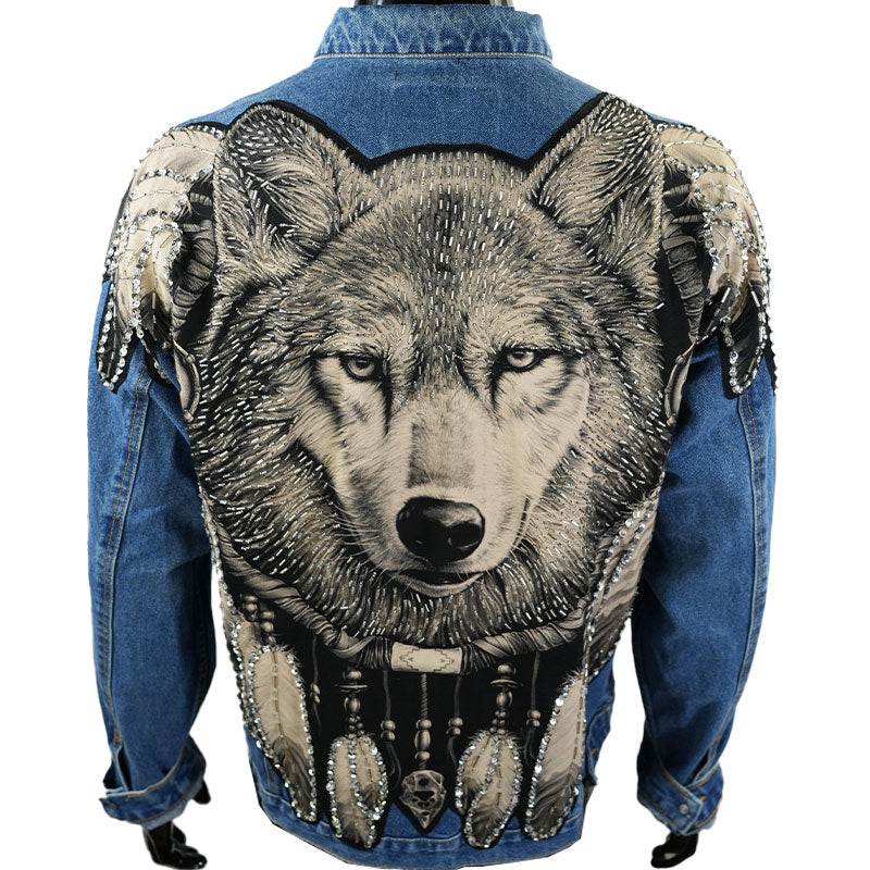 Jeansjacke “Wächter der Wildnis”