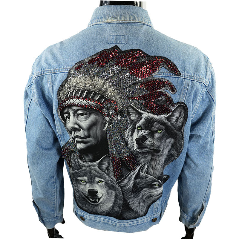 Jeansjacke “Der Wächter des Rudels”