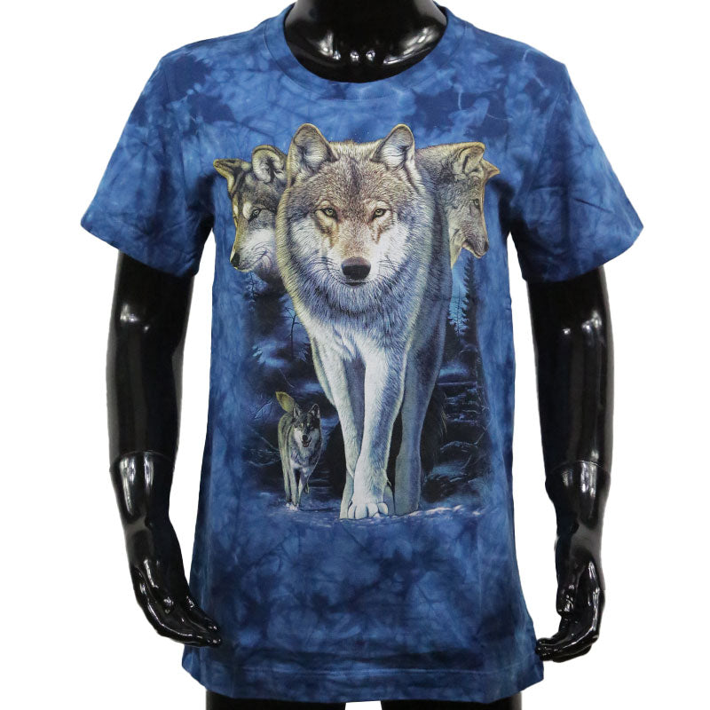 T-Shirt Kids Wolfsrudel in Wald