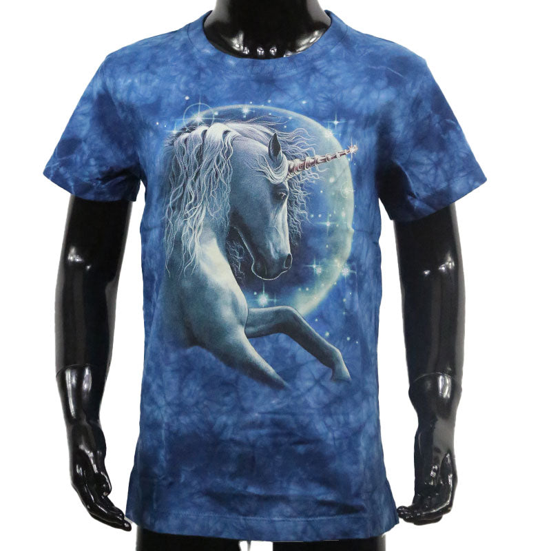 Magisches Kinder T-Shirt mit Einhorn und Mond