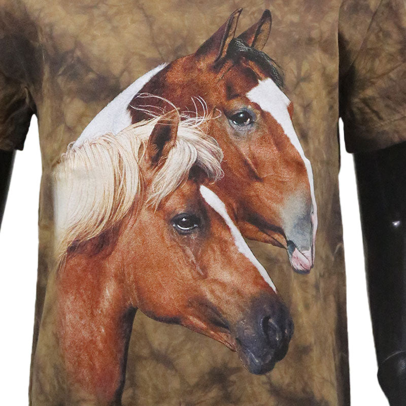 Kinder T-Shirt mit Pferdemotiv – Braun – Für Pferdeliebhaber