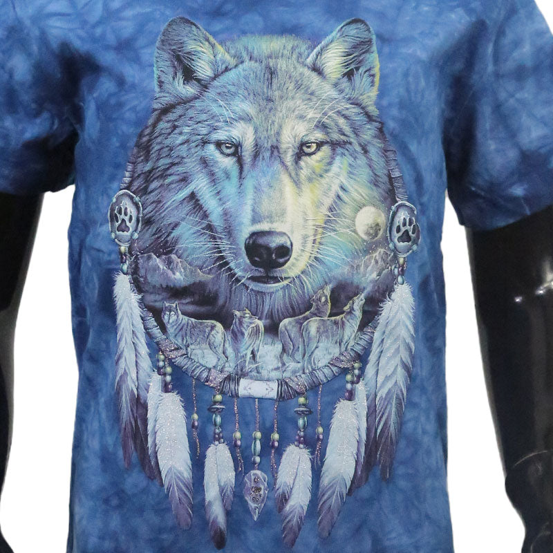 T-Shirt Kids Wolf mit Feder-Traumfänger