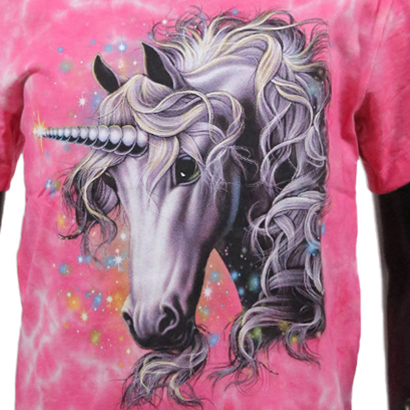 T-Shirt Kids Einhorn im Schimmer Pink