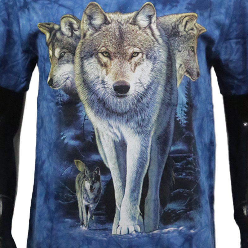T-Shirt Kids Wolfsrudel in Wald