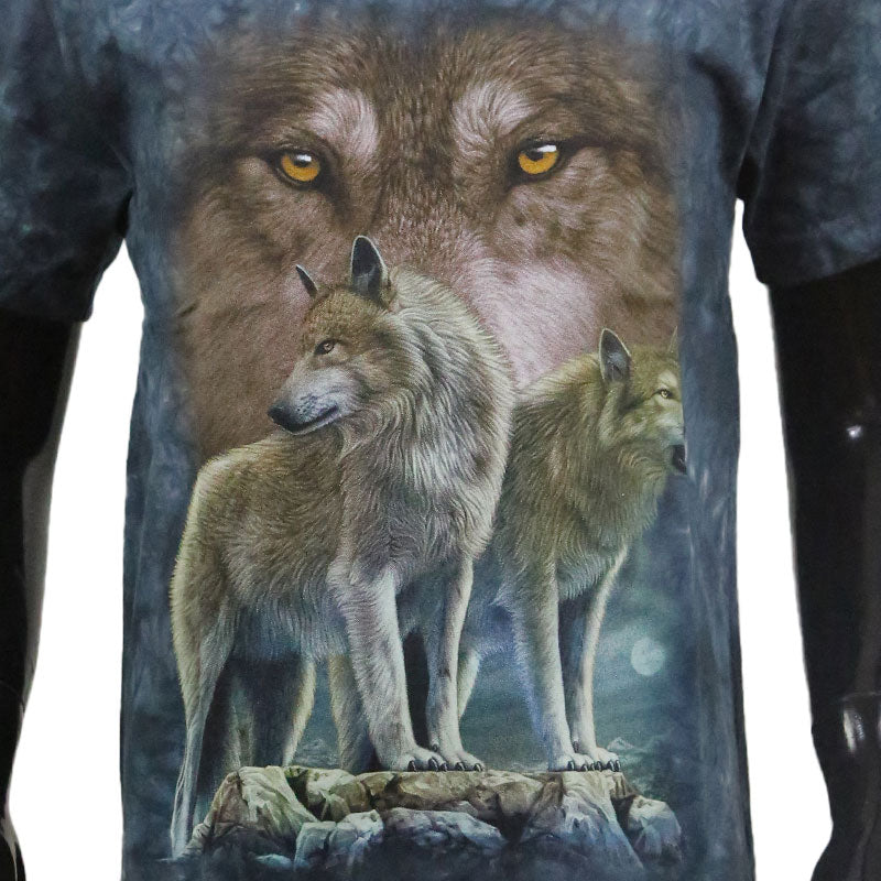 T-Shirt Kids Wölfe auf Felsenvorsprung 2