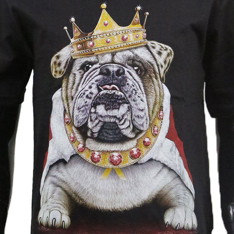 T-Shirt Kids Hund mit Krone