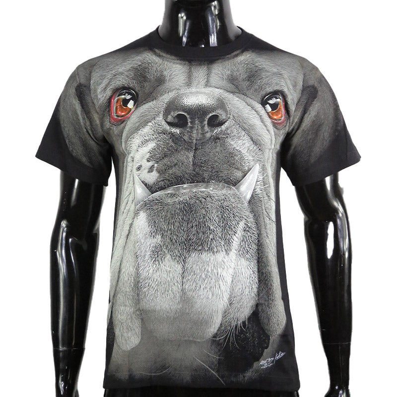 T-Shirt GLOW IN THE DARK "Bulldog Stare"
