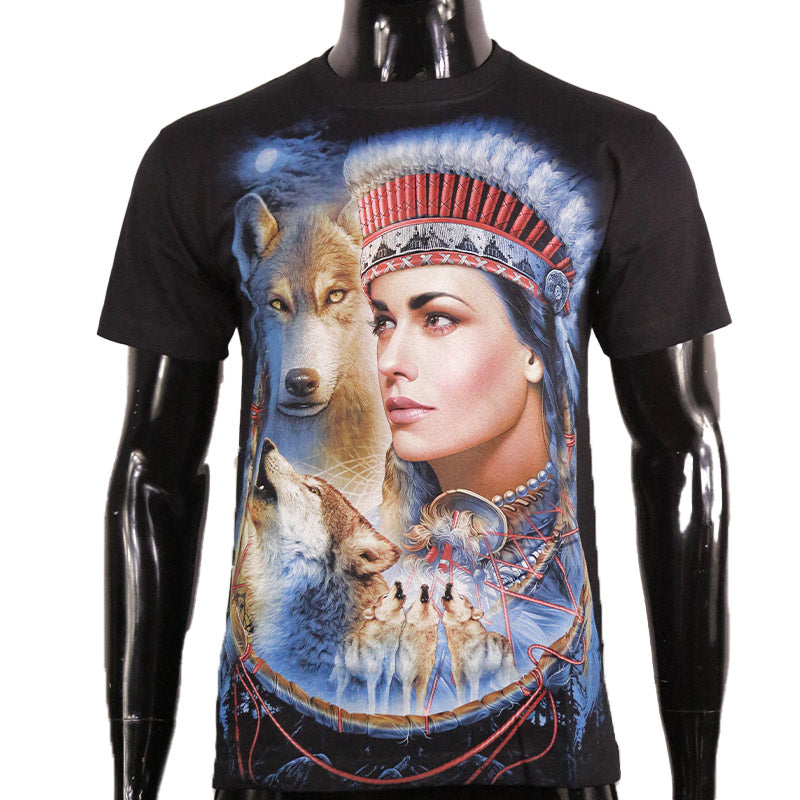 T-Shirt GLOW IN THE DARK "Wächterin der Wölfe"