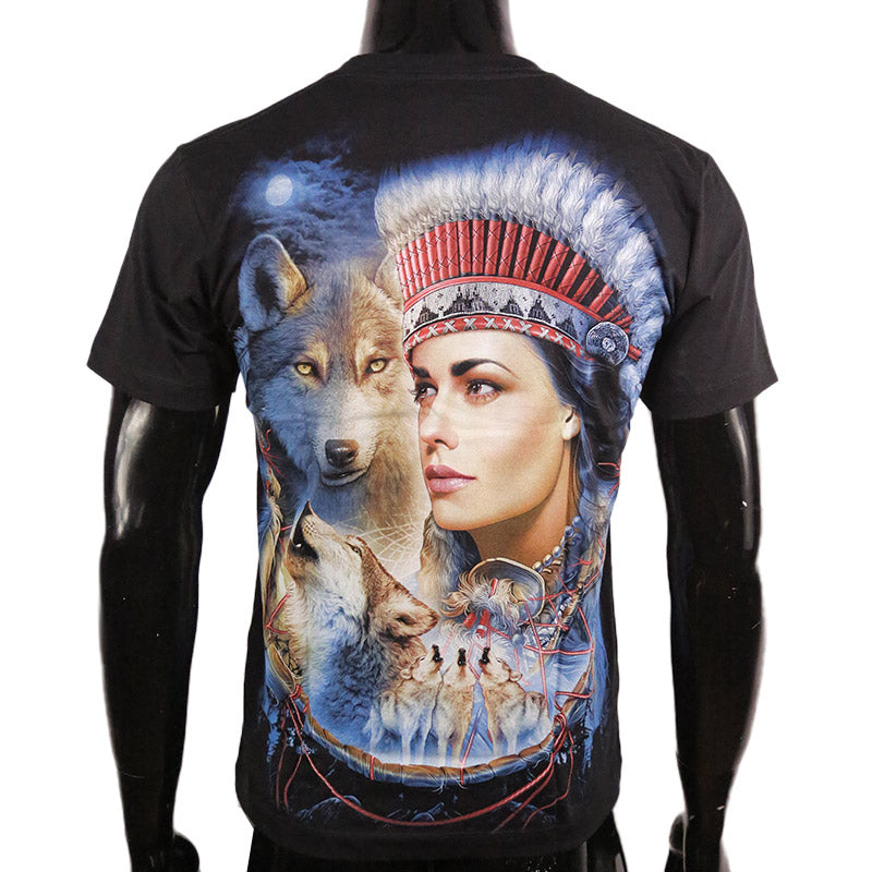 T-Shirt GLOW IN THE DARK "Wächterin der Wölfe"