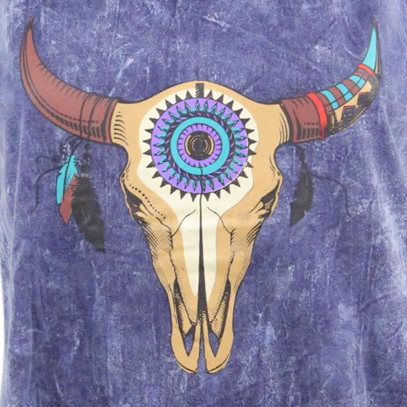 Bison Skull Top | Boho | Fransen