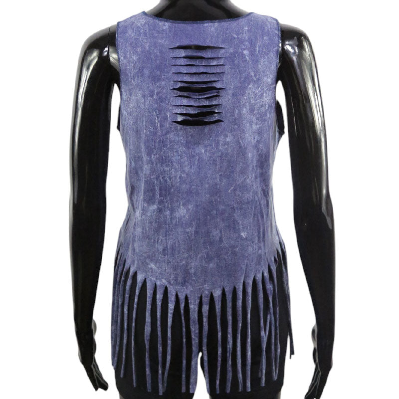 Pferde-Top Indigo – Buntes Aquarell-Design