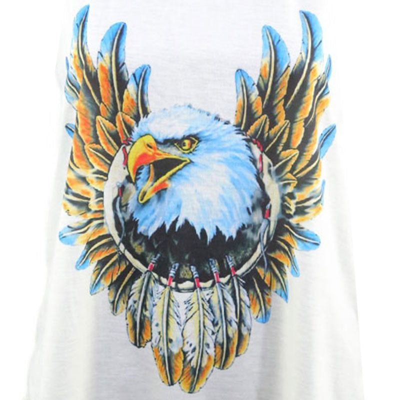Damen Tanktop mit Adler-Motiv – Freiheits-Look im Native Style