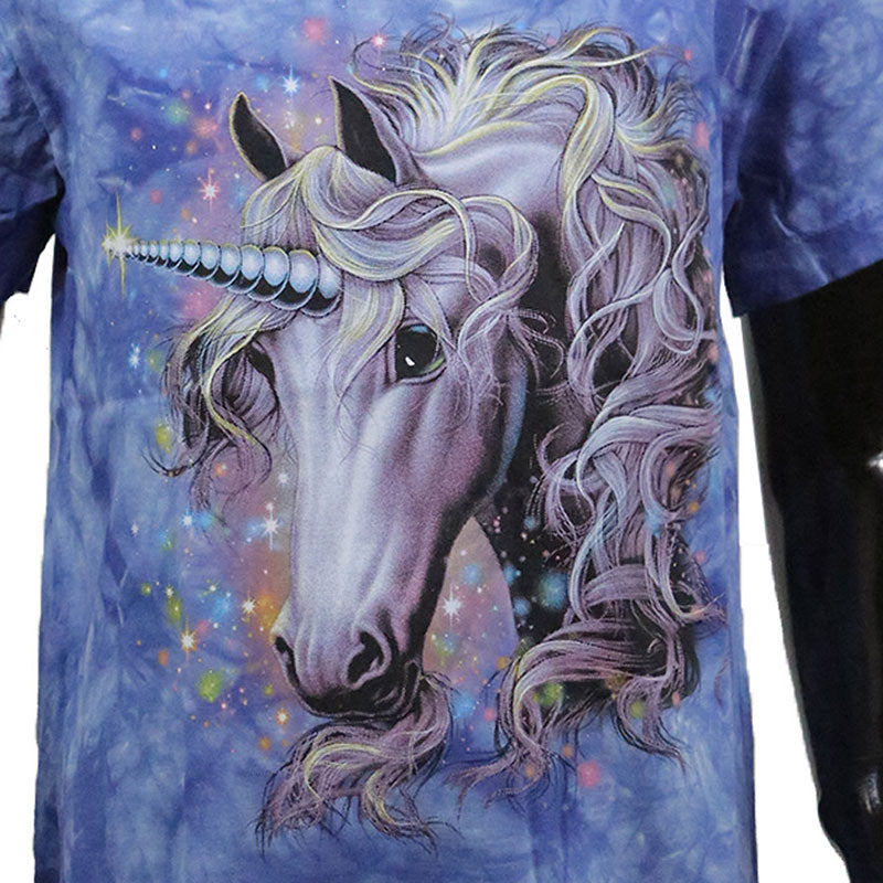 T-Shirt Kids Einhorn im Schimmer blau