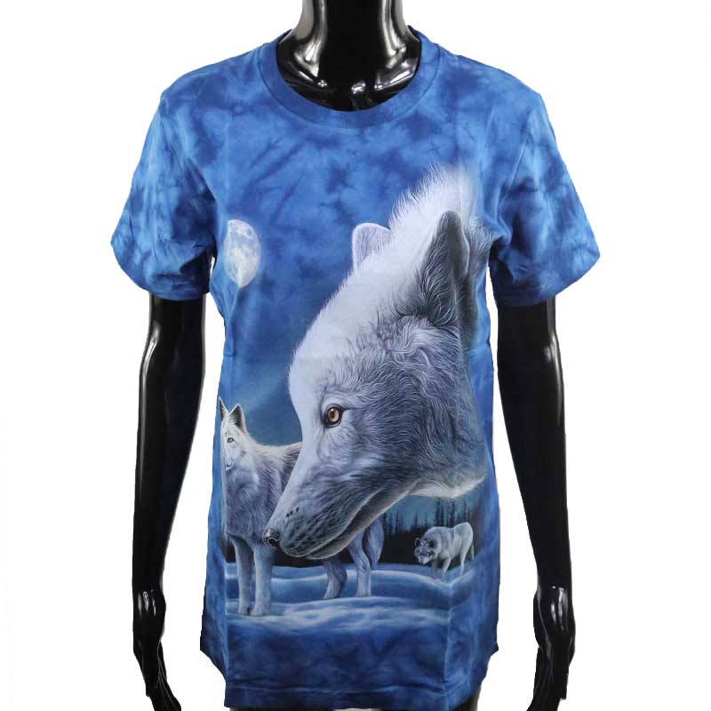 T-Shirt "Mondnacht der weißen Wölfe"