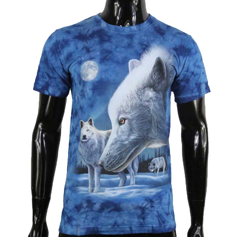 T-Shirt "Mondnacht der weißen Wölfe"