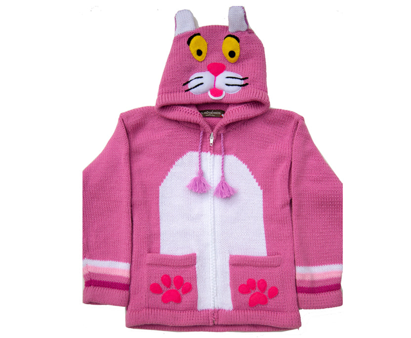 Peruanische Anden Kinderweste Pink Panther