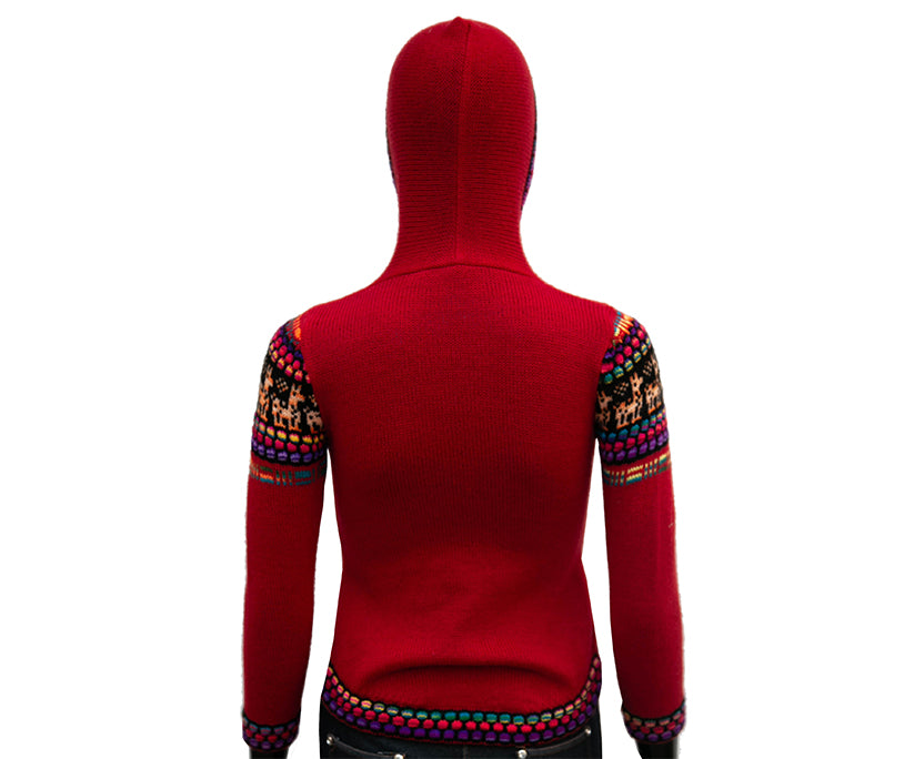 Frauen handmade Weste Rot