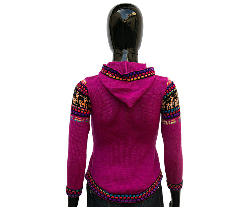 Frauen handmade Weste Lila