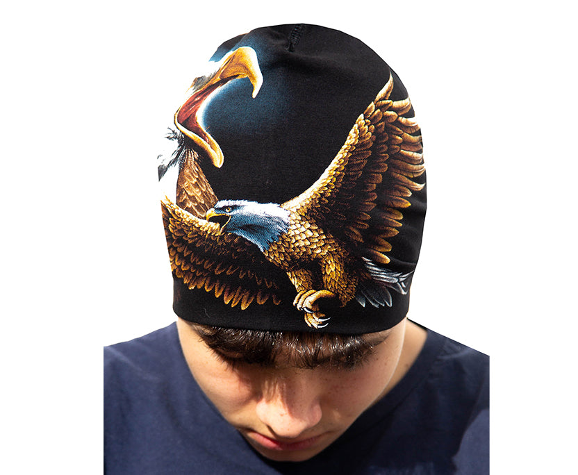 Adler Beanie – Kraftvolles Tiermotiv für Outdoor & Streetwear