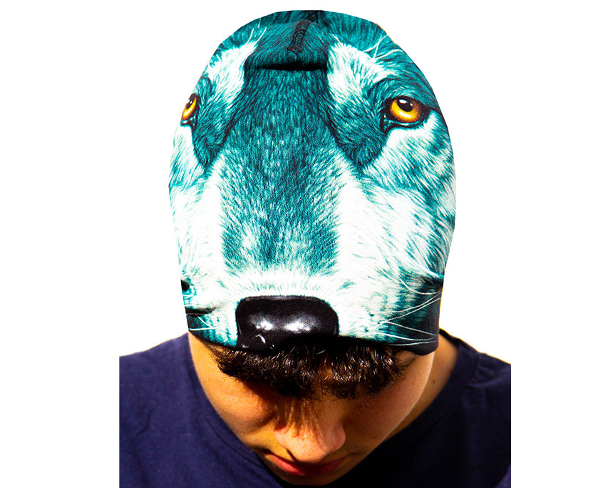 Unisex Mütze mit Wolf Print – Outdoor Accessoire für Naturfans