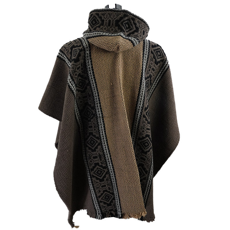 Poncho aus Wolle 01