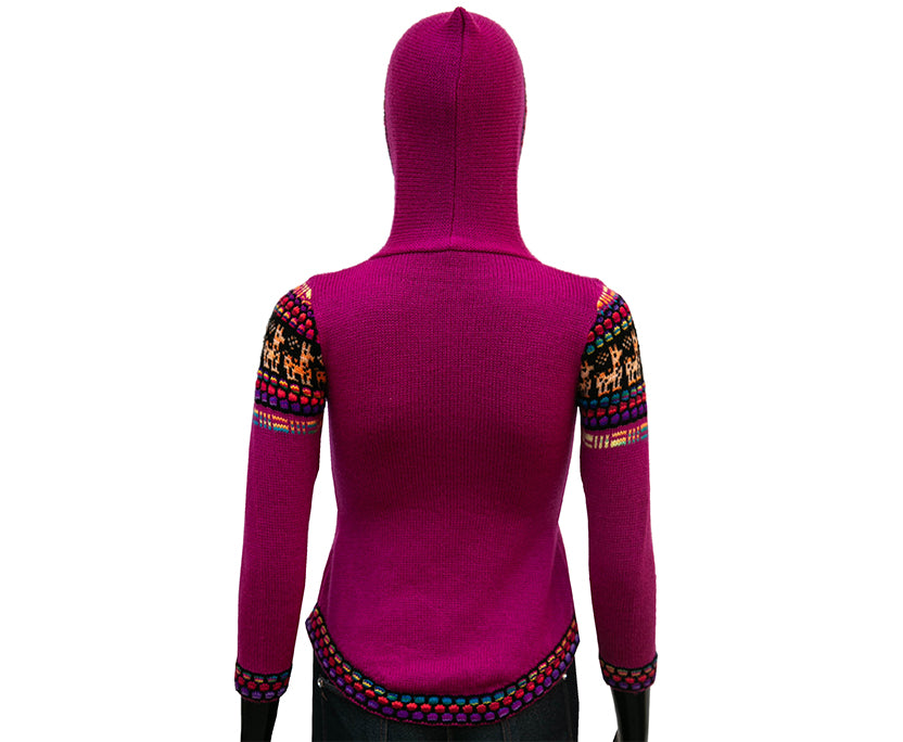 Frauen handmade Weste Lila